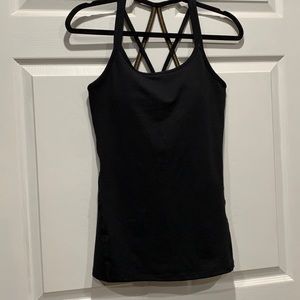 GAIAM black Exercise Tank Sz S